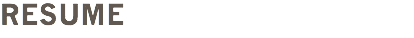 RESUME